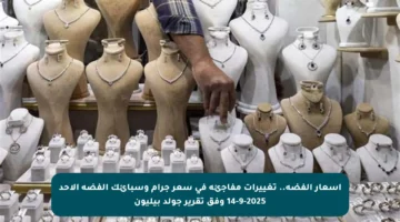 أسعار الفضة.. تغييرات مفاجئة في سعر جرام وسبائك الفضة الأحد 14-9-2025 وفق تقرير جولد بيليون